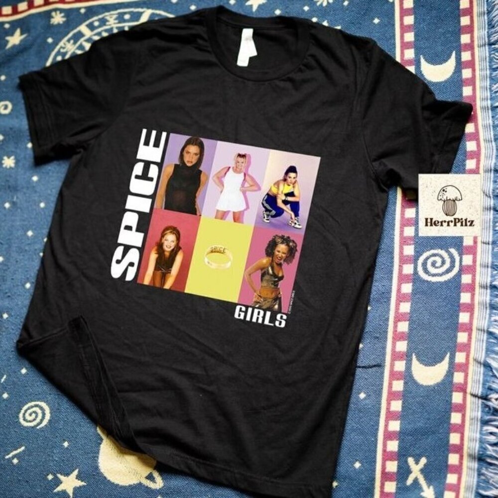 Spice Girls 9s Pop Band Music Concert Retro Fan Gift Graphic T-Shirt